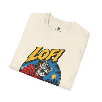 Lofi DJ Cat T-Shirt — Retro Vinyl Nightcat Graphic Tee