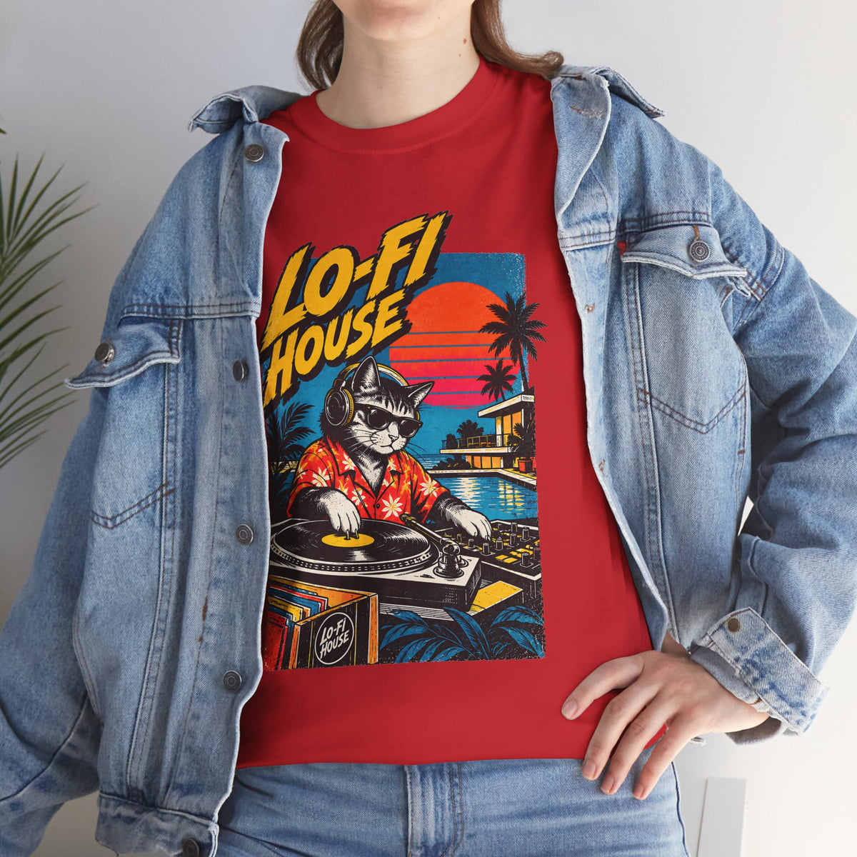 Lo-Fi House DJ T-Shirt — Retro Sunset Music Tee