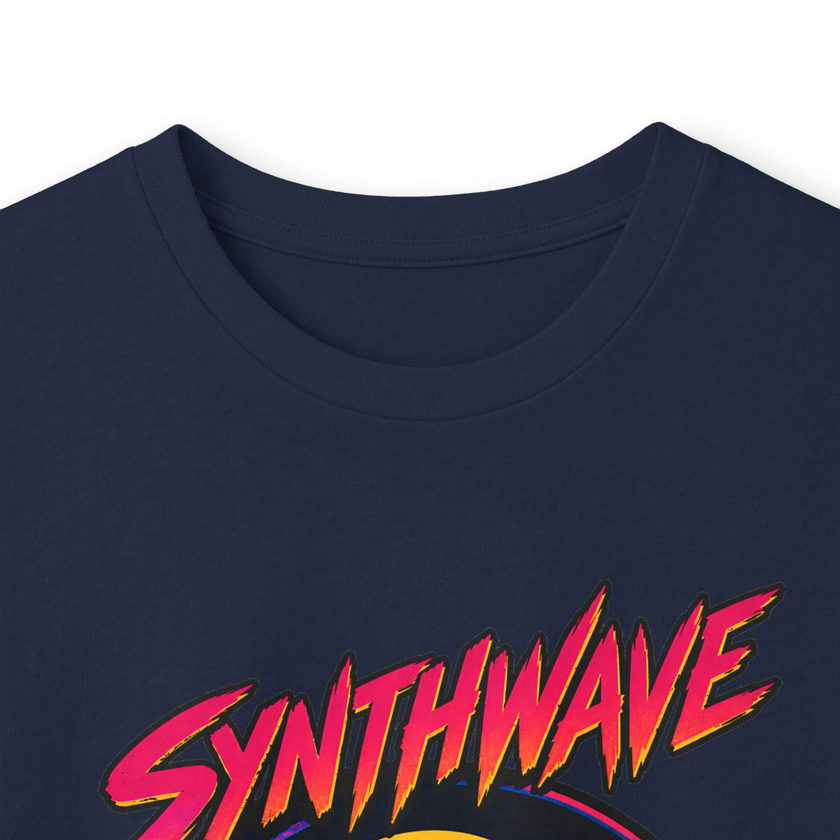 Synthwave Sunset Long Sleeve Tee — Retro Vaporwave Miami Night Graphic